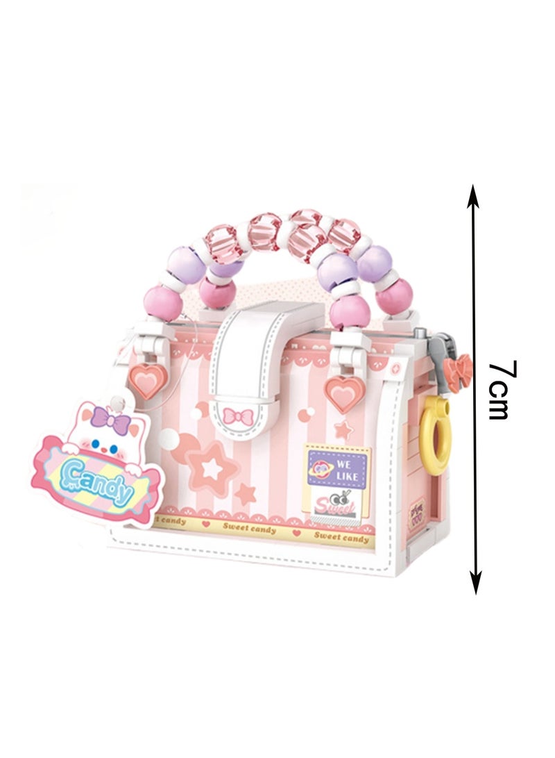 Candy Bag 340pcs, Girls Cartoon Bag Building Block Model Toy Children'S Educational Assembly Gift - Image 2